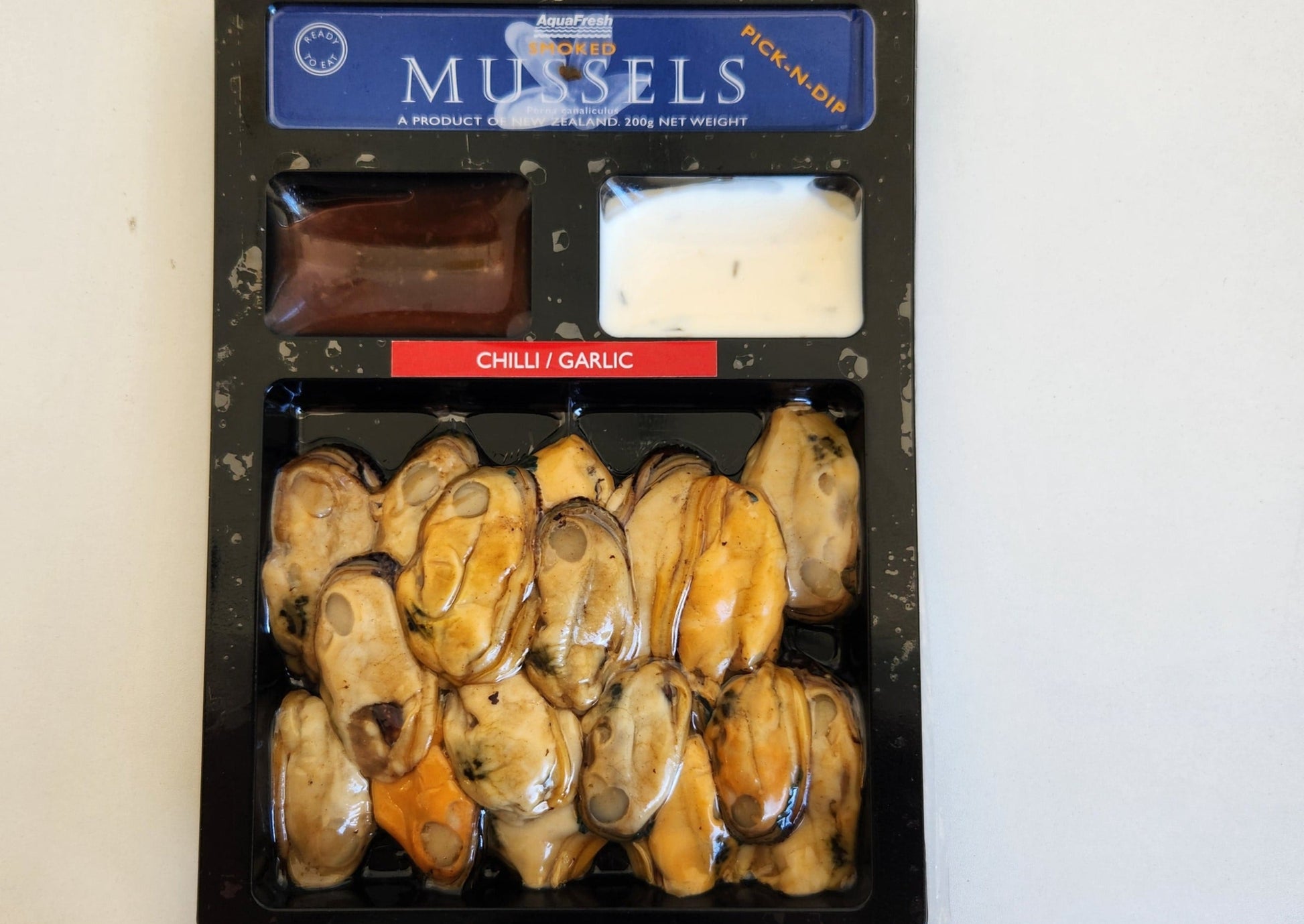 smoked mussels